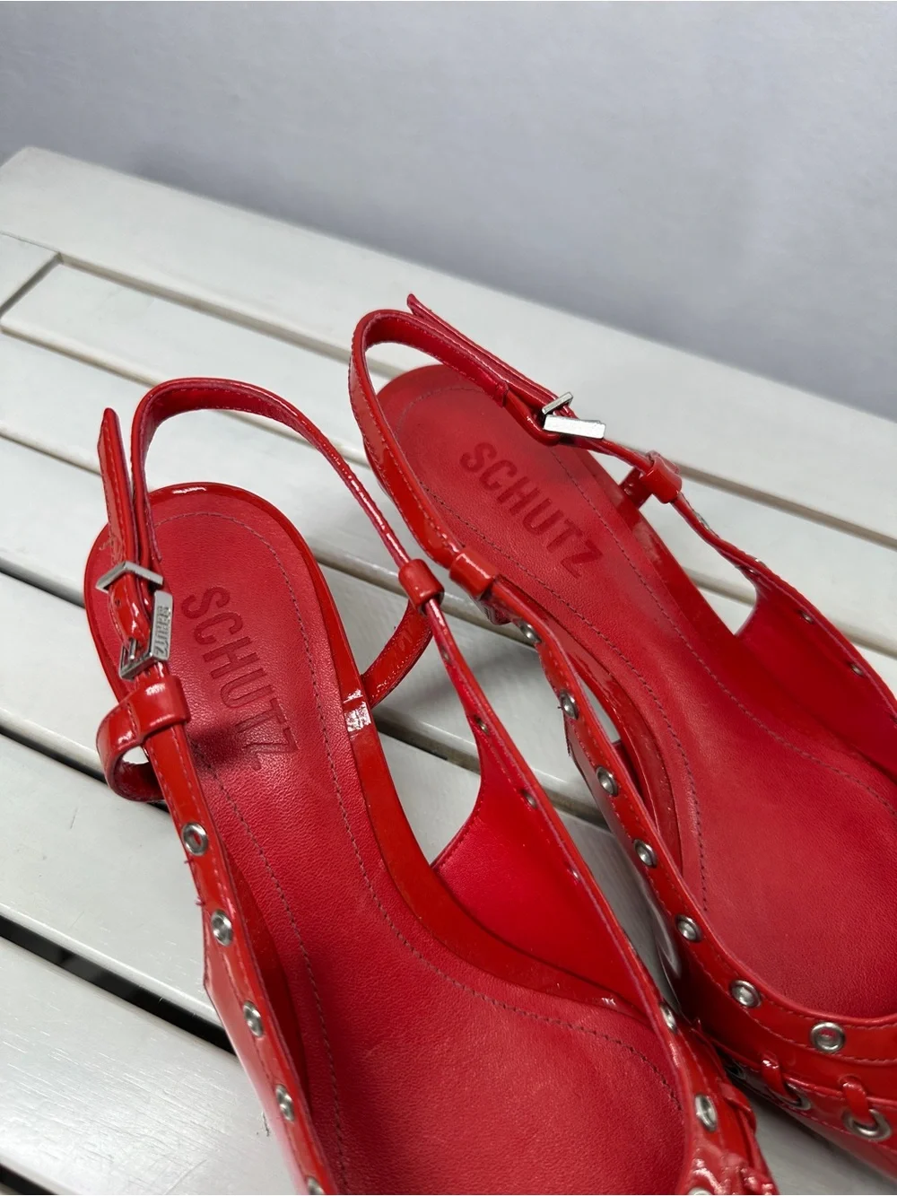 Schutz Ruth Patent Pump, Red - Picture 5 of 9